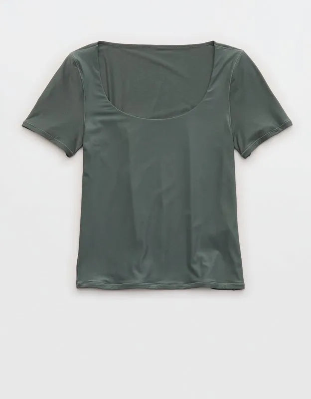 SMOOTHEZ Short Sleeve Scoop T-Shirt
