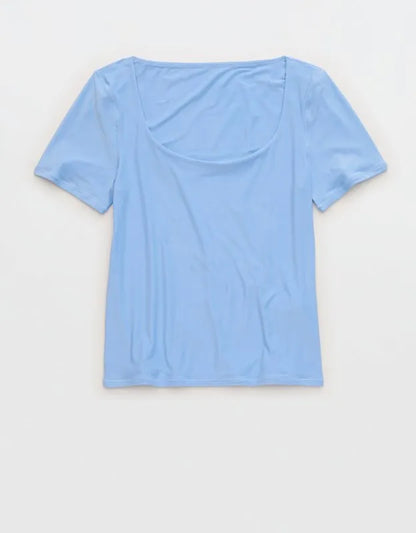 SMOOTHEZ Short Sleeve Scoop T-Shirt