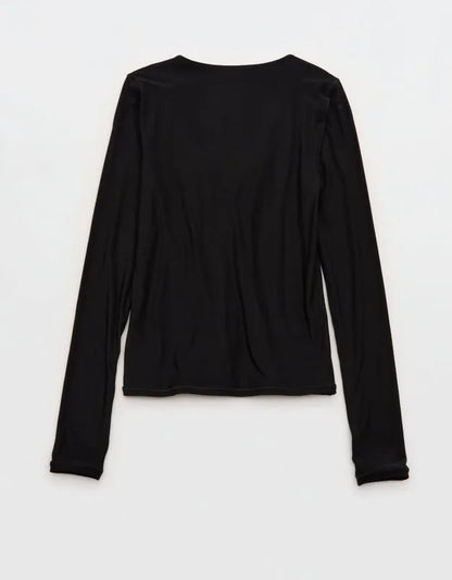 SMOOTHEZ Long Sleeve Ruched Top