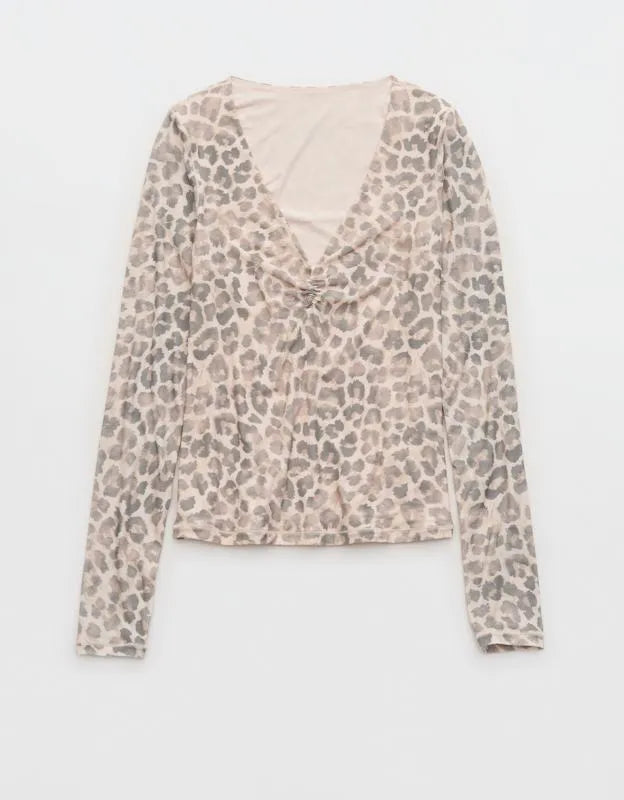 SMOOTHEZ Long Sleeve Ruched Top