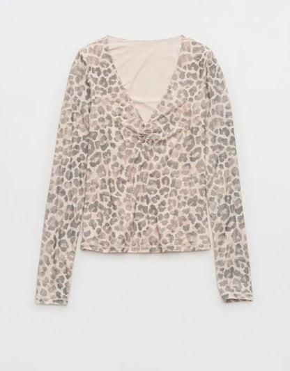 SMOOTHEZ Long Sleeve Ruched Top