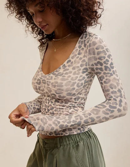 SMOOTHEZ Long Sleeve Ruched Top