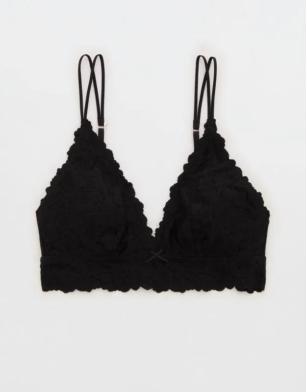 Show Off Rosey Lace Padded Plunge Bralette