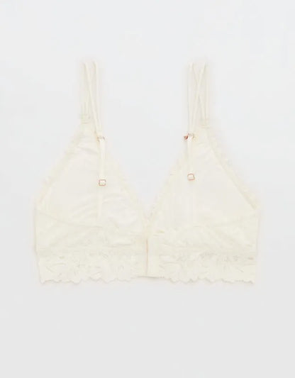 Show Off Rosey Lace Padded Plunge Bralette