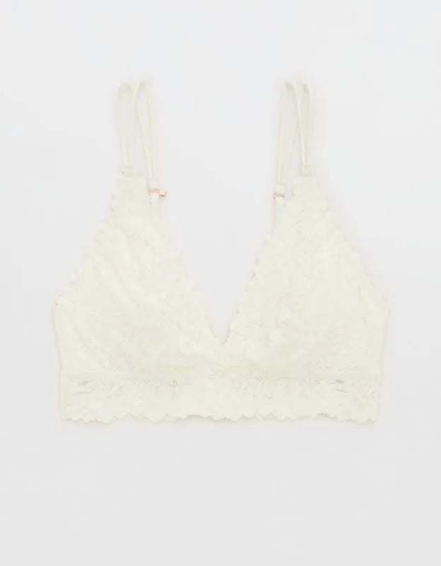 Show Off Rosey Lace Padded Plunge Bralette