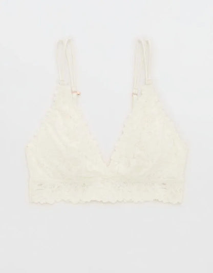 Show Off Rosey Lace Padded Plunge Bralette