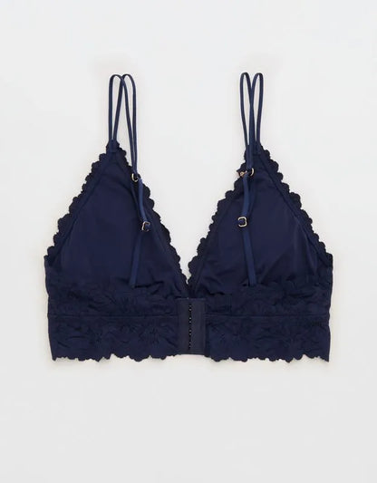 Show Off Rosey Lace Padded Plunge Bralette