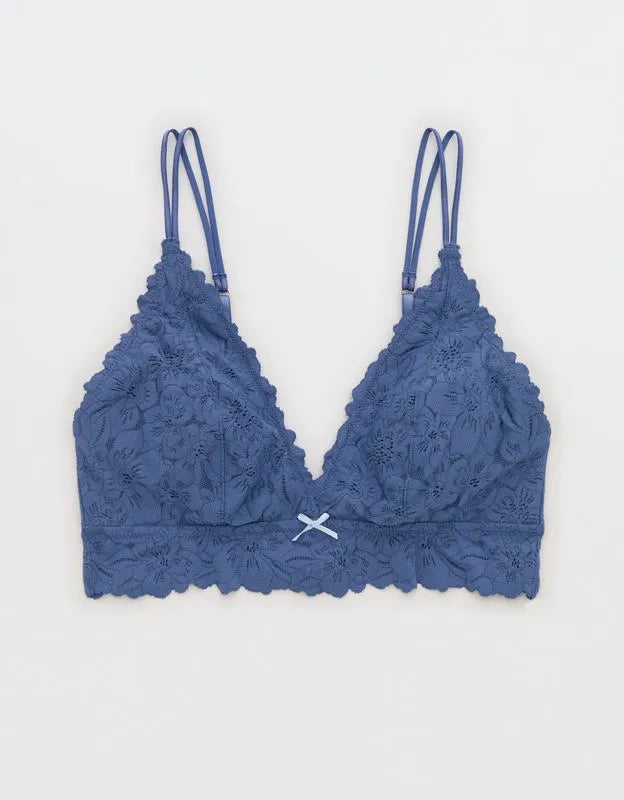 Show Off Rosey Lace Padded Plunge Bralette