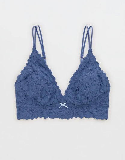 Show Off Rosey Lace Padded Plunge Bralette