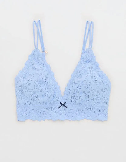 Show Off Rosey Lace Padded Plunge Bralette