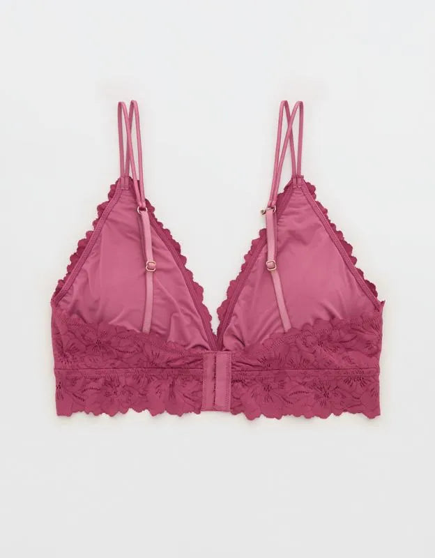 Show Off Rosey Lace Padded Plunge Bralette