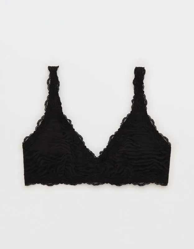 Show Off Zebra Lace Scoop Bralette