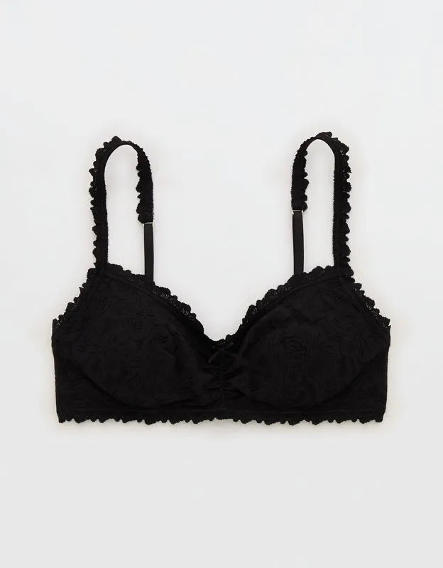 Show Off Rosey Lace Padded Scoop Bralette