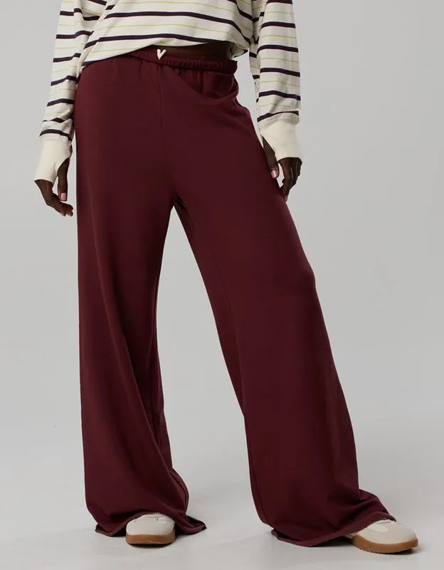 OFFLINE By Aerie OTT Fleece Super Wide Leg Pant