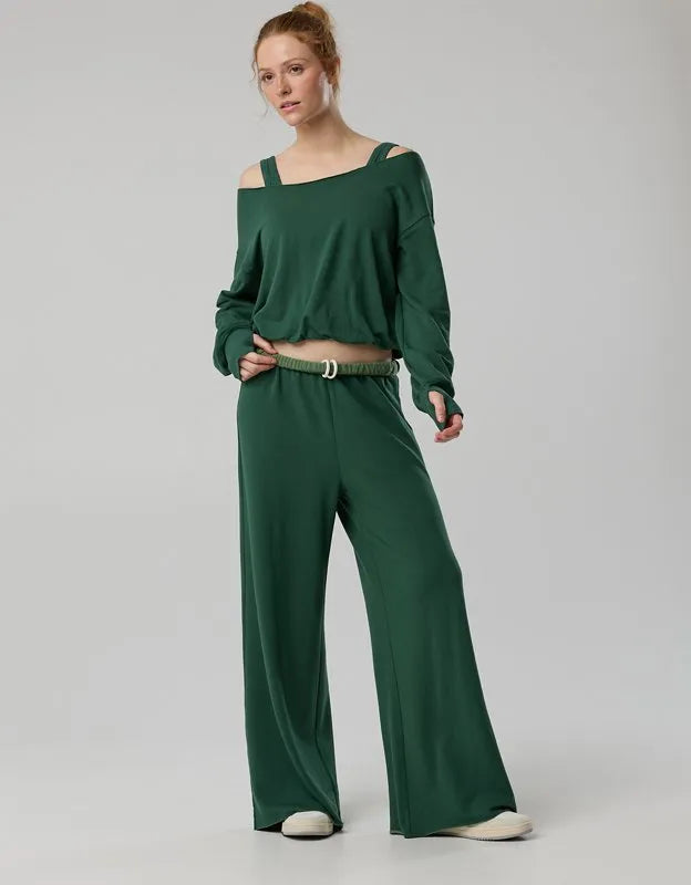 OFFLINE By Aerie OTT Fleece Super Wide Leg Pant