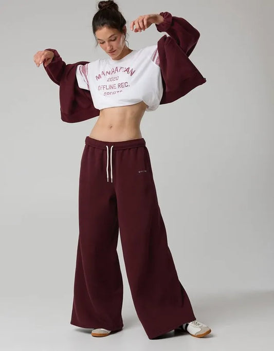 OFFLINE By Aerie Cloud Fleece Baggy Trouser