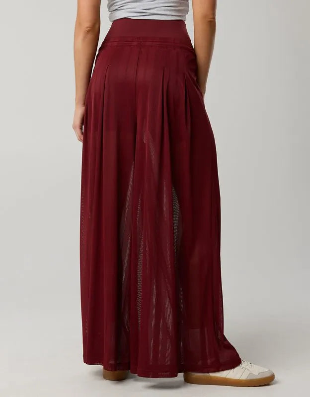 OFFLINE By Aerie Mesh Super Wide Leg Pant