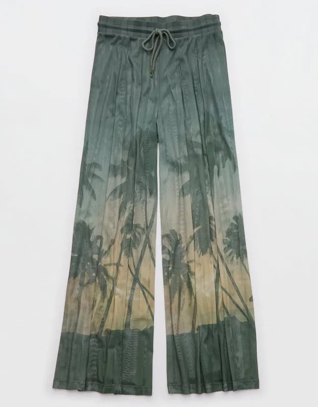 OFFLINE By Aerie Mesh Super Wide Leg Pant