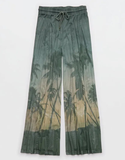 OFFLINE By Aerie Mesh Super Wide Leg Pant
