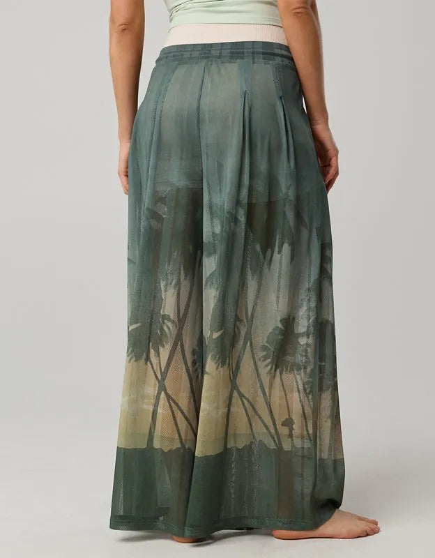 OFFLINE By Aerie Mesh Super Wide Leg Pant