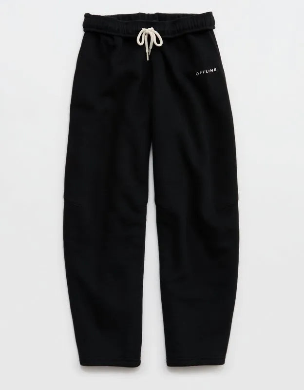 OFFLINE By Aerie Cloud Fleece Barrel Leg Pant