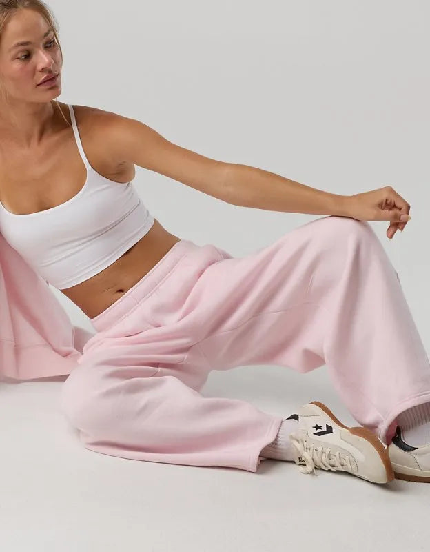 OFFLINE By Aerie Cloud Fleece Barrel Leg Pant