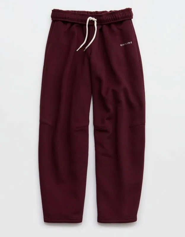 OFFLINE By Aerie Cloud Fleece Barrel Leg Pant