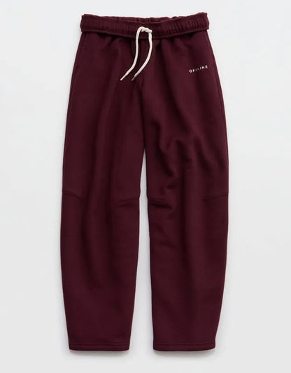 OFFLINE By Aerie Cloud Fleece Barrel Leg Pant