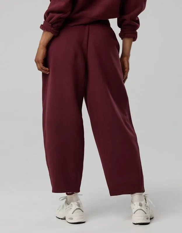 OFFLINE By Aerie Cloud Fleece Barrel Leg Pant