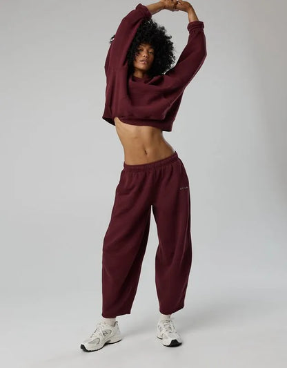 OFFLINE By Aerie Cloud Fleece Barrel Leg Pant