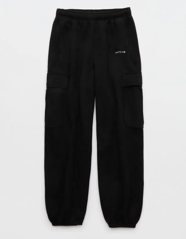 OFFLINE By Aerie Cloud Fleece Baggy Cargo Jogger