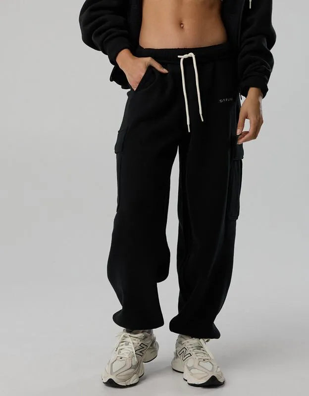 OFFLINE By Aerie Cloud Fleece Baggy Cargo Jogger