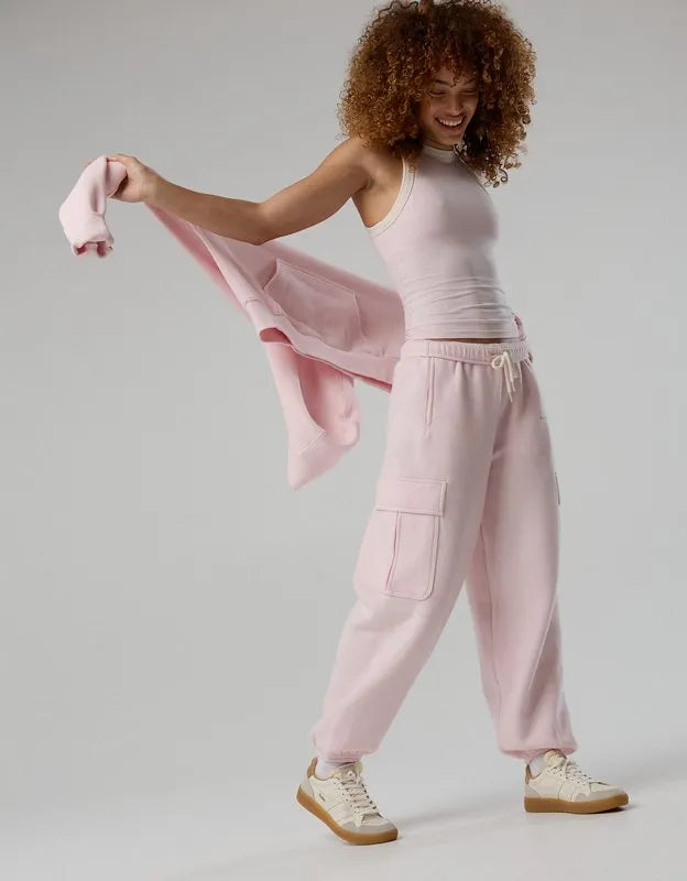 OFFLINE By Aerie Cloud Fleece Baggy Cargo Jogger