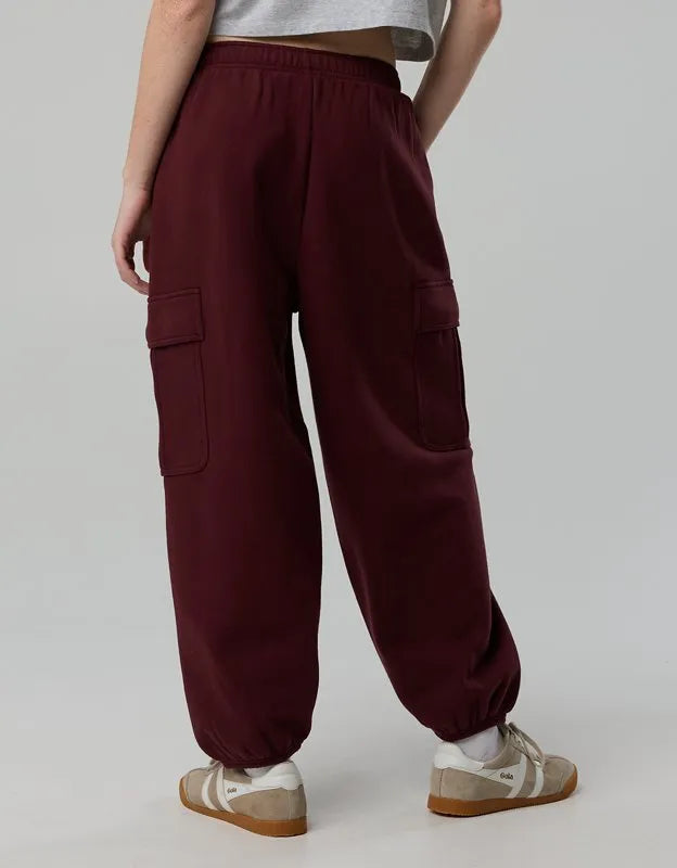 OFFLINE By Aerie Cloud Fleece Baggy Cargo Jogger
