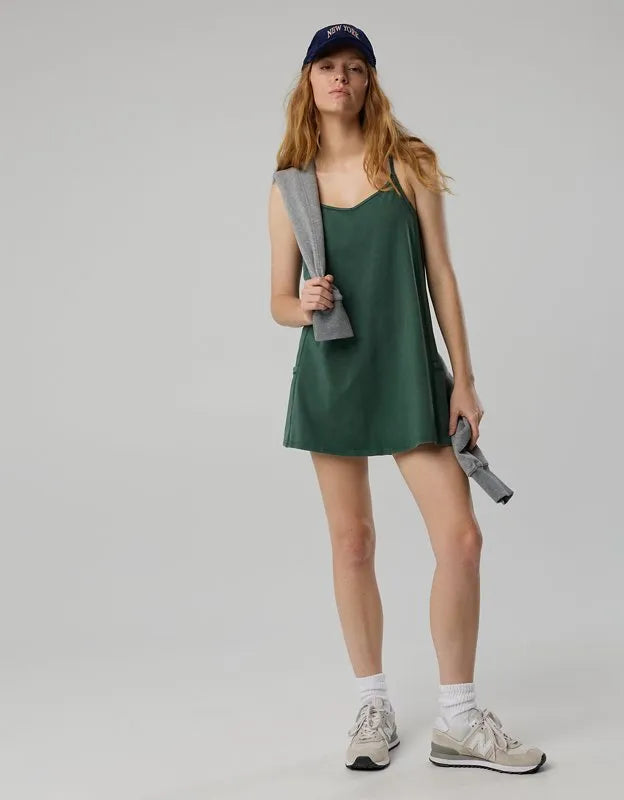 OFFLINE By Aerie OG Cotton Racerback Mini Dress