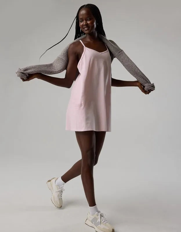 OFFLINE By Aerie OG Cotton Racerback Mini Dress