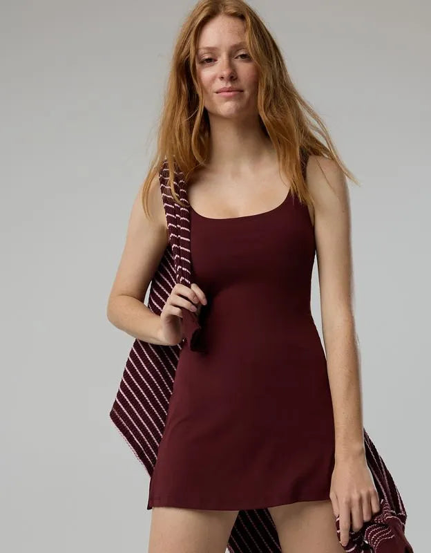 OFFLINE By Aerie Real Me Square Neck Mini Dress
