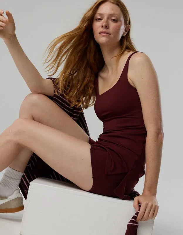 OFFLINE By Aerie Real Me Square Neck Mini Dress
