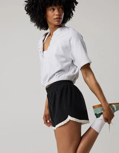OFFLINE By Aerie Mesh Lace Short
