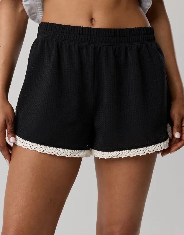 OFFLINE By Aerie Mesh Lace Short