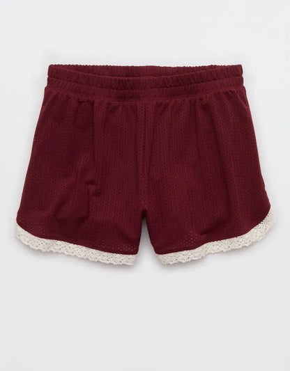 OFFLINE By Aerie Mesh Lace Short