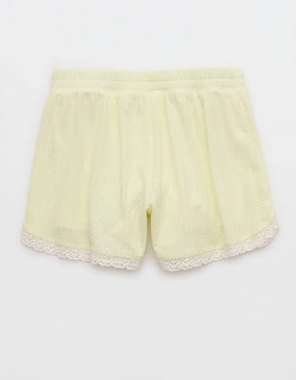 OFFLINE By Aerie Mesh Lace Short