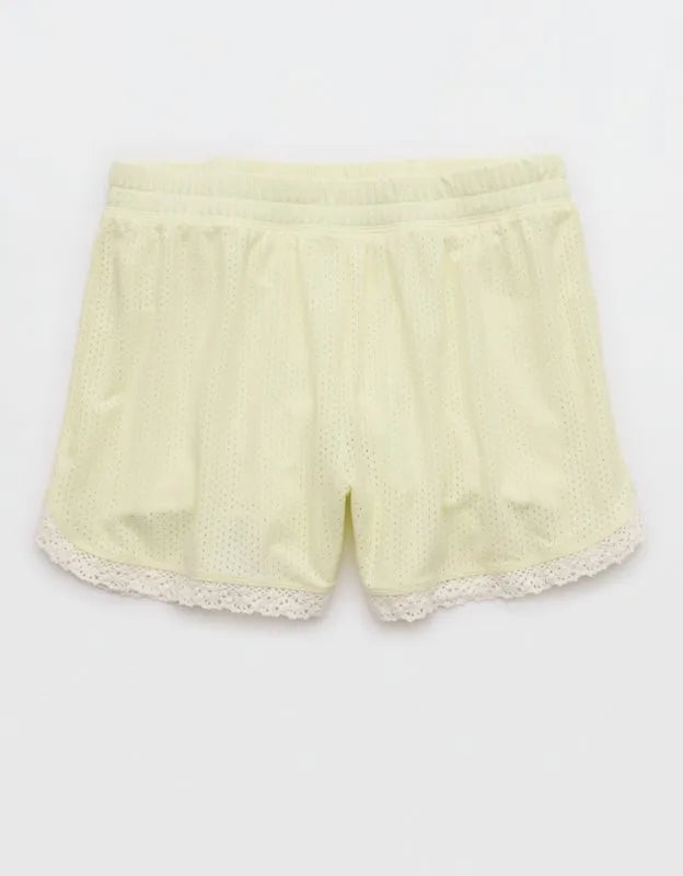 OFFLINE By Aerie Mesh Lace Short