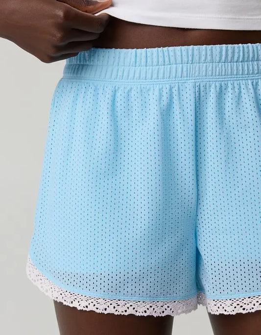 OFFLINE By Aerie Mesh Lace Short