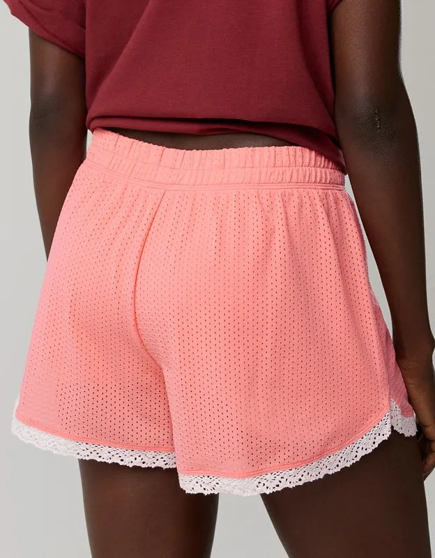 OFFLINE By Aerie Mesh Lace Short