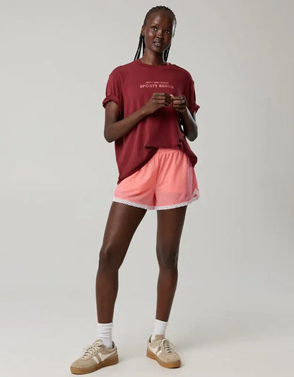 OFFLINE By Aerie Mesh Lace Short
