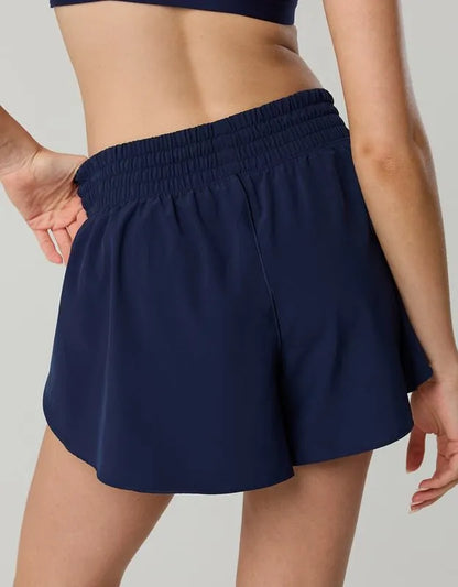 OFFLINE By Aerie High Waisted 3" Butterfly Hem Hot Stuff Short