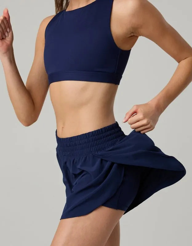 OFFLINE By Aerie High Waisted 3" Butterfly Hem Hot Stuff Short