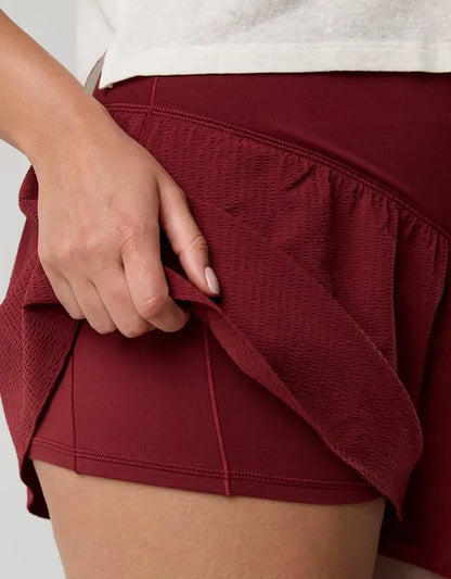 OFFLINE By Aerie Real Me Seersucker Crossover Flowy Short