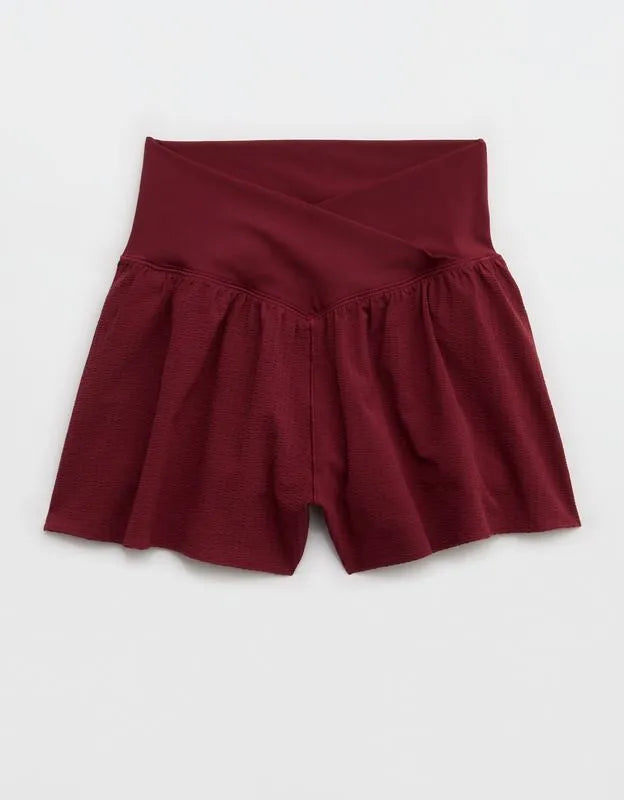 OFFLINE By Aerie Real Me Seersucker Crossover Flowy Short